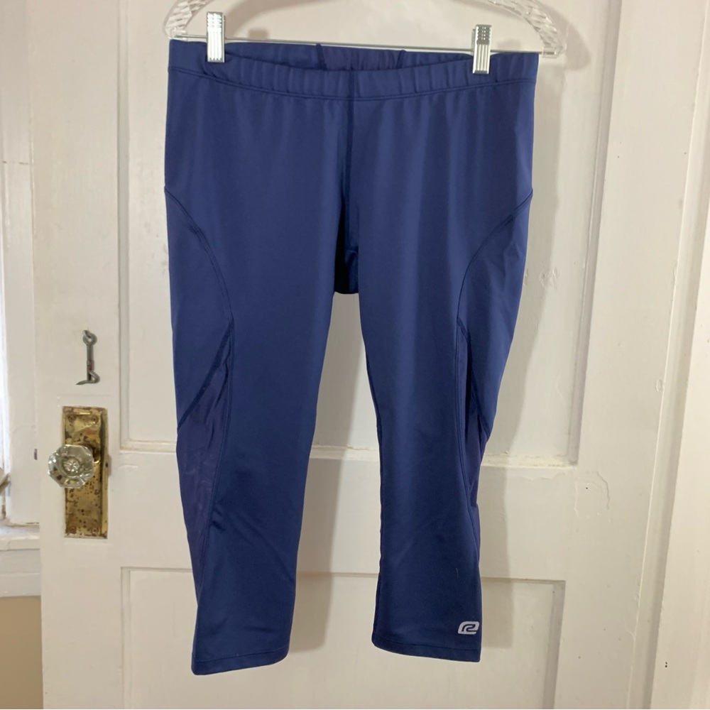 💜 Roadrunner Blue Exercise Capri Leggings size L